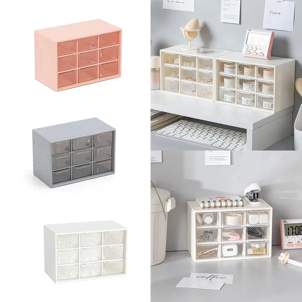 

Storage Boxes Plastic Cosmetic Stationery Hand Account Multifunctional Storage Box Desktop Storage Box Cosmetic Jewelry Drawer