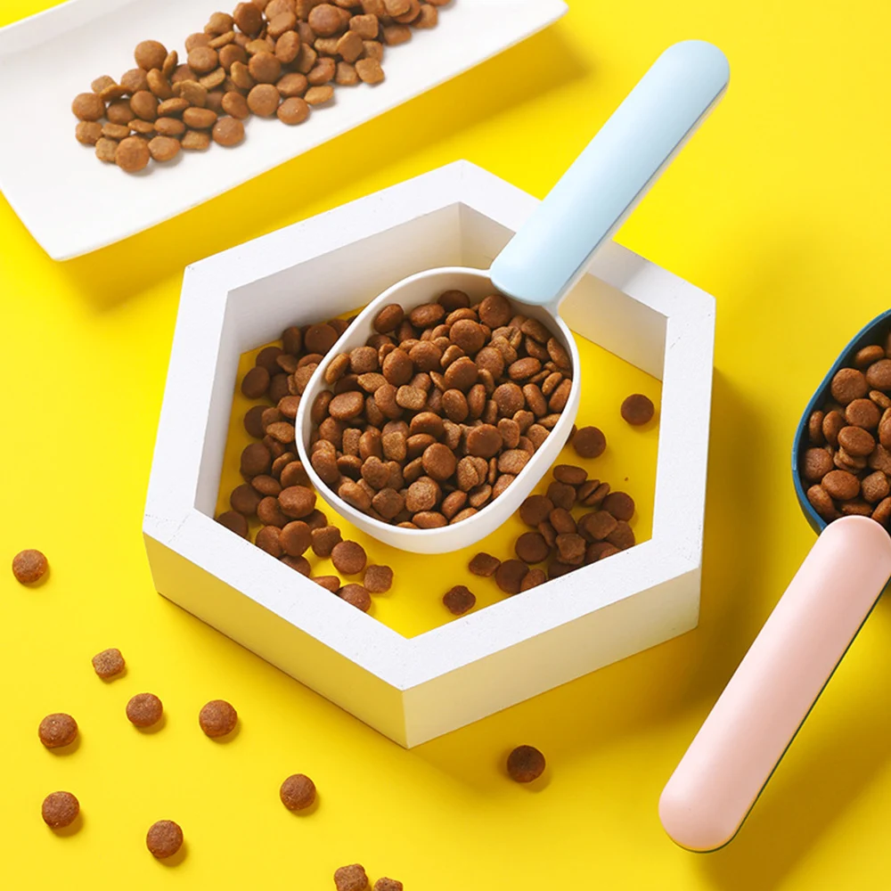 

pet Dog food spoon with clip dog food shovel thickened ABS dog food shovel spoon cat food shovel pet supplies