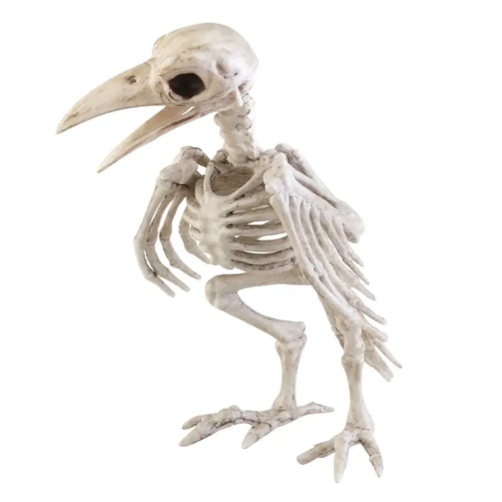 Жуткая ворона Скелет пластиковые игрушки дом с привидениями украшение на
