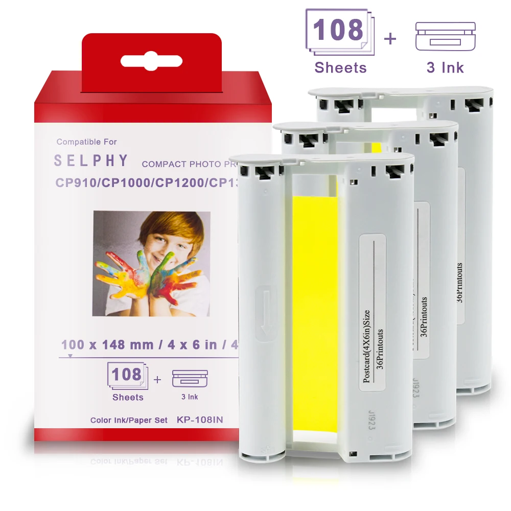 Фотобумага Topcolor для Canon Selphy CP1300 CP1200 CP1000 CP910 CP900|Ленты принтеров| |