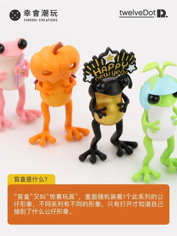 Xinghui creaciones acci&oacute;n arte figurativo juguetes estatuilla TwelveDot Apo ranas sorpresa caja ciego Caja de Regalos coleccionables Decoraci&oacute;n-2