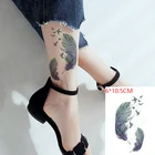Водостойкая Временная тату-наклейка с птичьими перьями, пикантная маленькая татуировка для боди-арта, имитация татуировки для женщин и мужчин