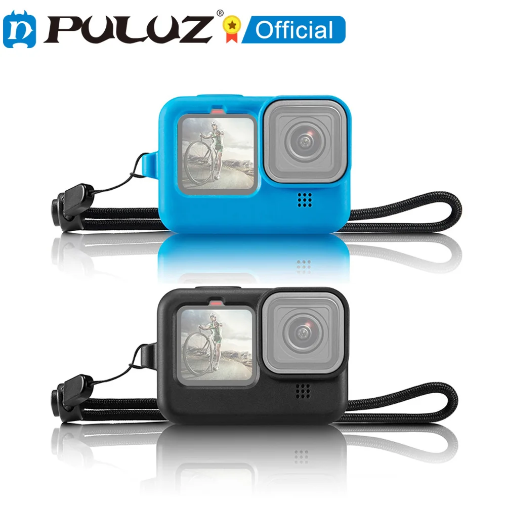 

PULUZ-принципиально прокладывания проводки suave para GoPro HERO 9, correa de mueca y чехол de lente, принципиально protectora полный прокладывания проводки para