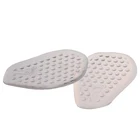 1 пара 9*6 см Для женщин мягкая силиконовая гелевая подушечка стельки метатарзальный опора со съемным подкладом; Прозрачная обувь стельки