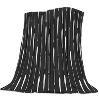 brush strokes comic style black throw blanket soft comfortable velvet plush blankets warm sofa bed sheets