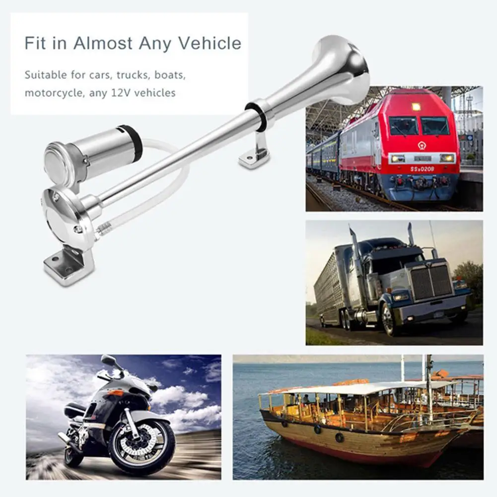 Автомобильный воздушный гудок 12 В супер громкий сирена в металлическом корпусе