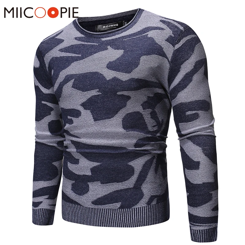 

Свитер мужской, с камуфляжным принтом, Осень-зима