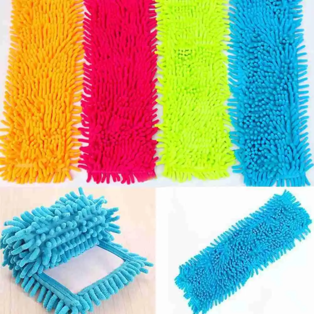 

Chenille Mop Replacement Head for Wash Floor Cleaning Cloth Microfiber Self Wring Pads Rags Towel Household Cleaning Tool