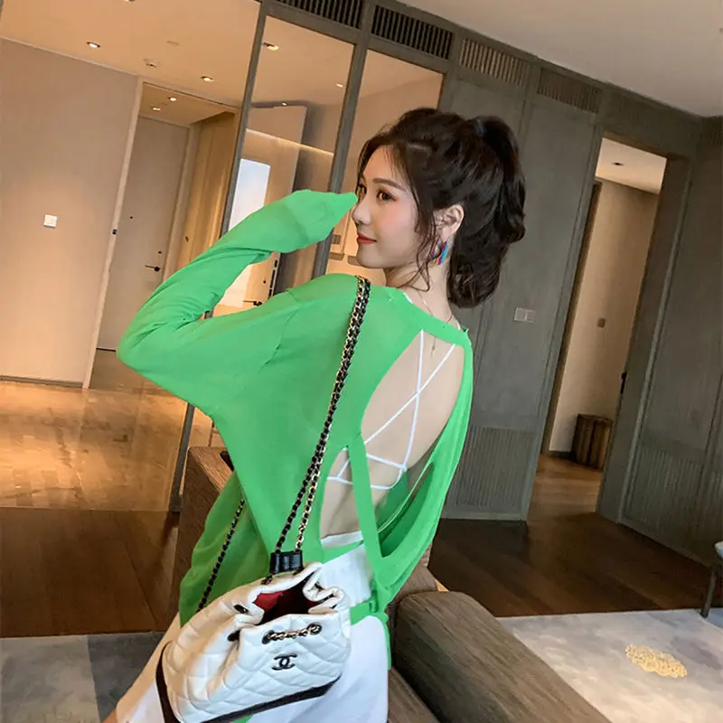

Sunscreen clothes women 2021 new Avocado Green Heart machine T-shirt women's minority thin ice silk T-shirt women's summer