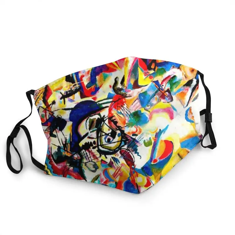 

Маска Wassily Kandinsky неодноразовая для мужчин и женщин, пылезащитный респиратор для русского художника С Пылезащитным покрытием, маска для рта