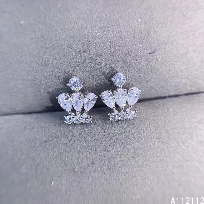 

Серьги-гвоздики женские из серебра 925 пробы с натуральным камнем