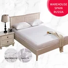 Водонепроницаемый Гладкий защитный чехол на матрас для кровати, дышащий гипоаллергенный защитный чехол-накладка, покрытие с защитой от клещей для кровати