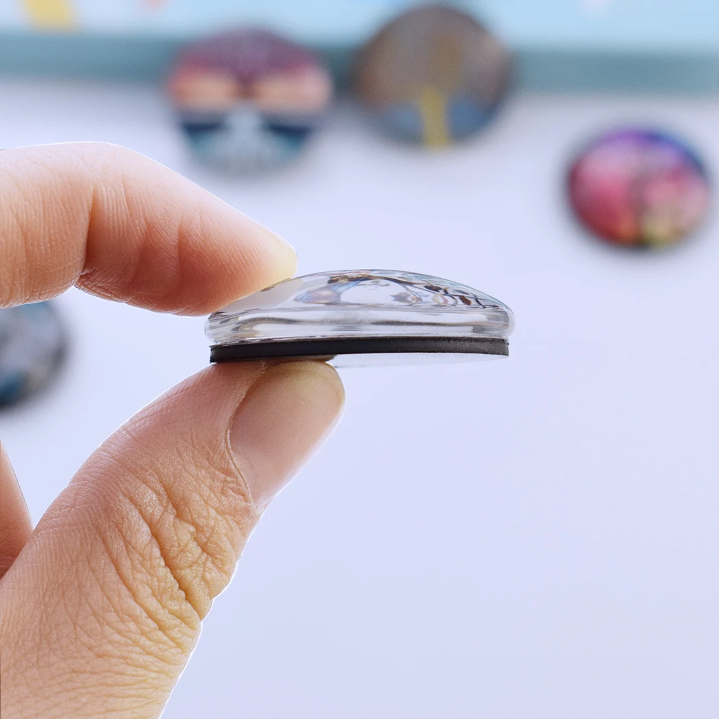 Магниты на холодильник с изображением глаз животных стеклянный купол светящиеся