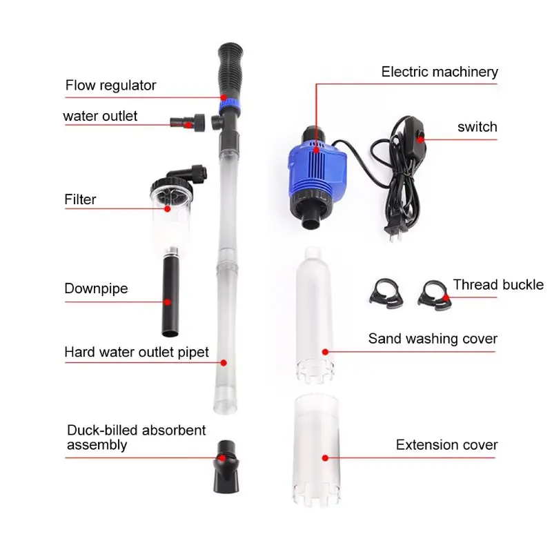 

Efficient Electric Aquarium Water Change Pump Cleaning Tools Water Changer Gravel Cleaner Siphon for Fish Tank Water Filter Pump