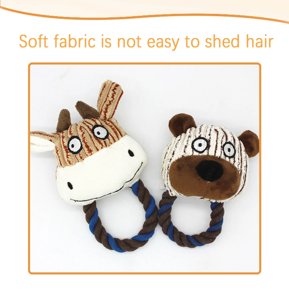 

Plush Bite Resistant Dog Chew Toy Squeak Squeaky Pet Toys for Small Dogs Pets Products Interactive Puppy Dog Toys Dropship