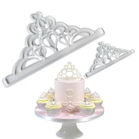 2pcsset crown baking mold perfect result non stick fondant fudge cake diy lace cutting die biscuit cup kitchen decorate tools