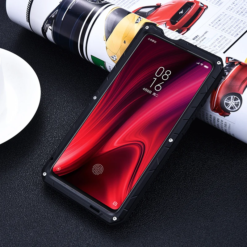 IMATCH Повседневный водонепроницаемый чехол для Xiao mi Red mi K20 Pro mi 9T Pro Роскошный Металлический силиконовый чехол Coque Полные Защитные чехлы для телефонов