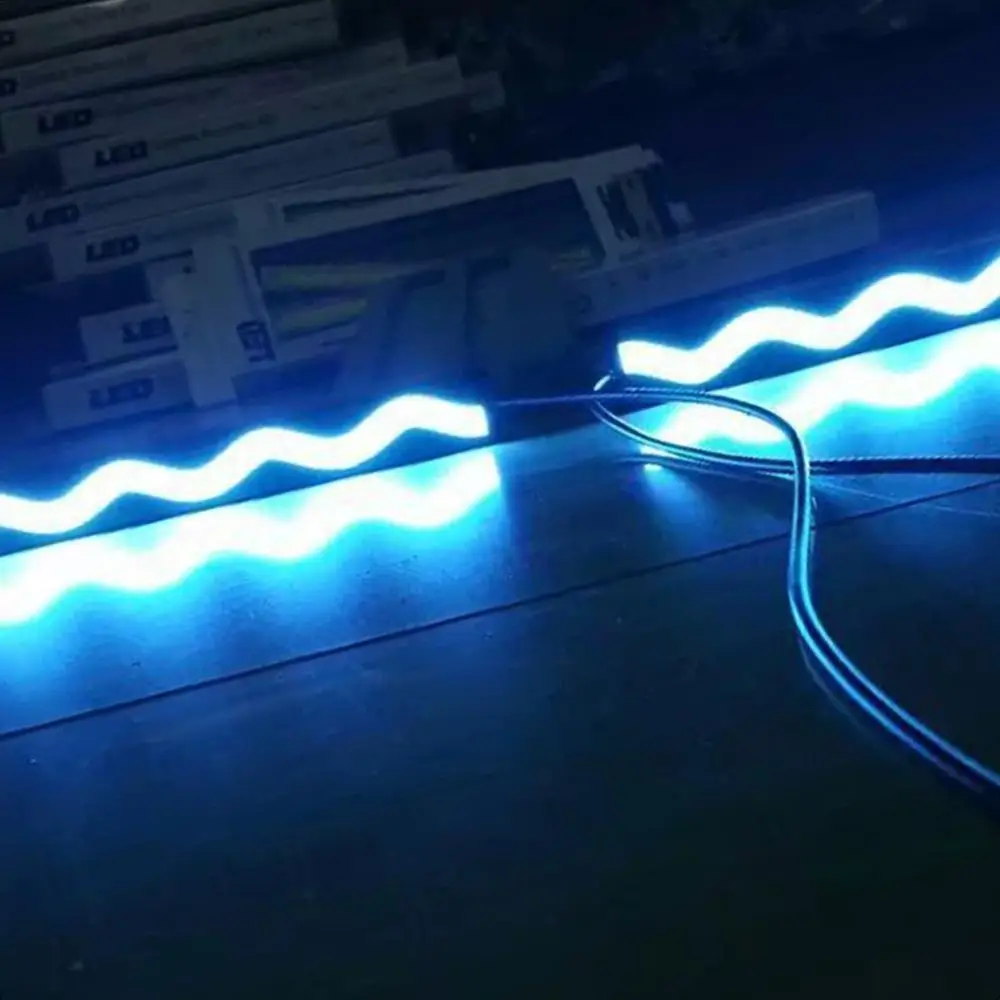 

1Pc Ultra Thin Waterproof Wave-Type COB LED Car Running Light Bar LED DRL Exquisitely Designed Durable Gorgeous