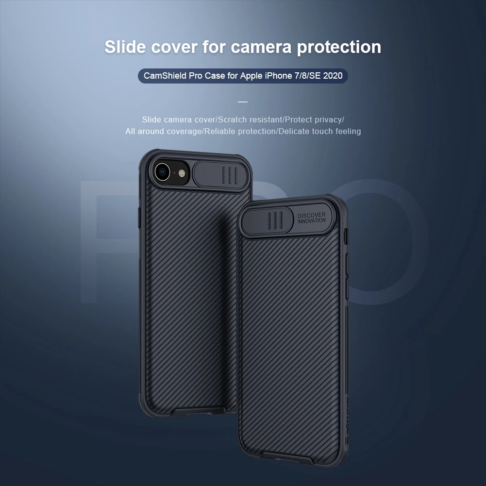 

For iphone 8 case iphone se 2020 Camera protection case Nillkin Slide Lens Protect Protection case For iPhone8 cover