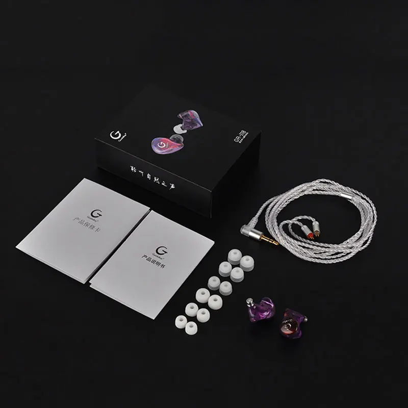 

Guideray GR-i S 1BA+1DD Hybrid Headphone 0.78mm 2pin Earbuds Powerful Stereo Headset Custom Made Hi-Res DJ GR-i18 /GR-i58/GR-i68