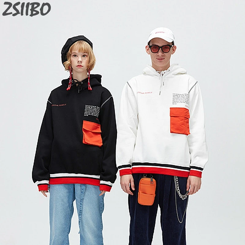 Мужские толстовки унисекс оригинальный Повседневный пуловер с карманами и