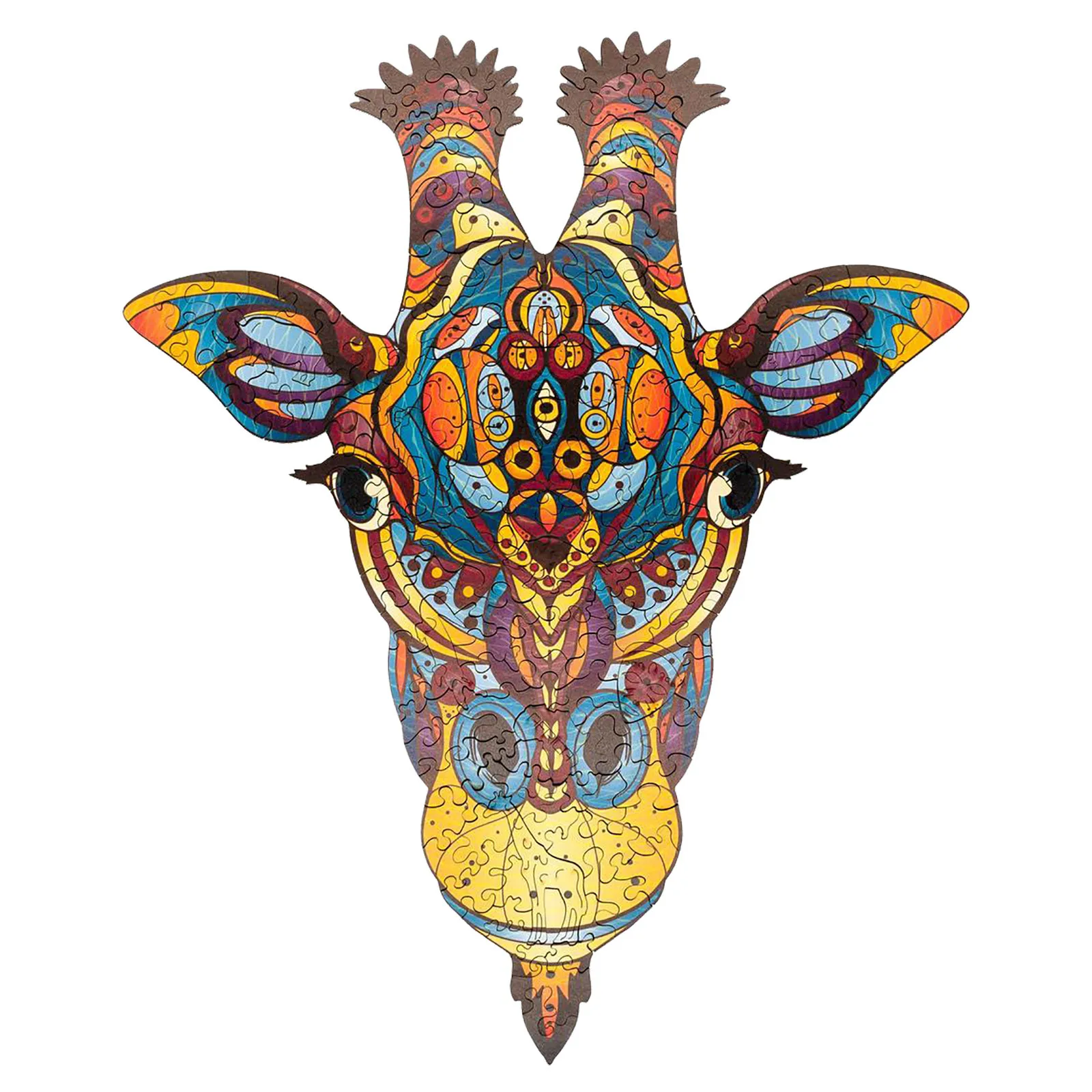 3D Пазл из дерева с рисунком оленя для взрослых и детей, персонализированная учебная игрушка с головоломкой для обучения детей.