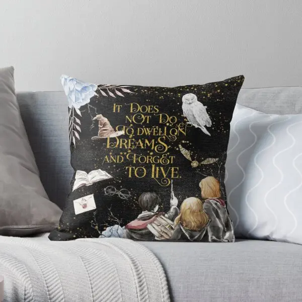 

To Dwell on Dreams Soft Decorative Throw Pillow Cover for Home Pillows NOT Included