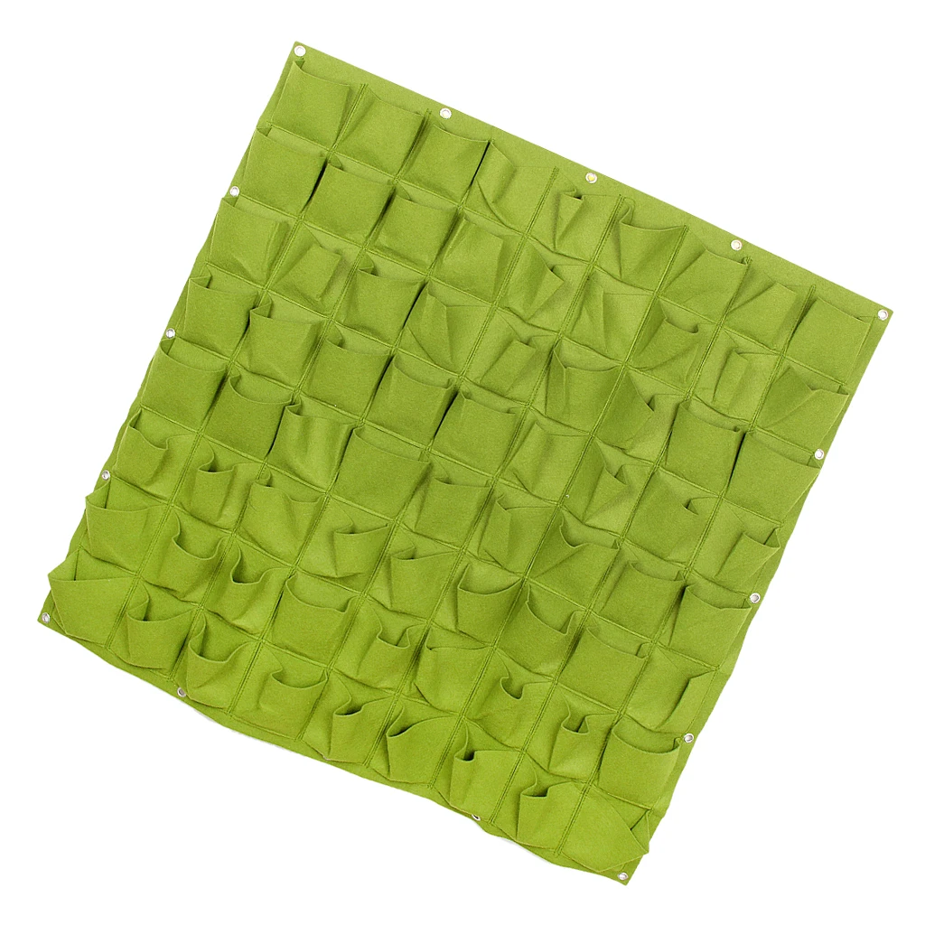 Wall Hanging 72 Pockets Garden Planting Bag Container Outdoor Planter Decor Herb Pot | Дом и сад