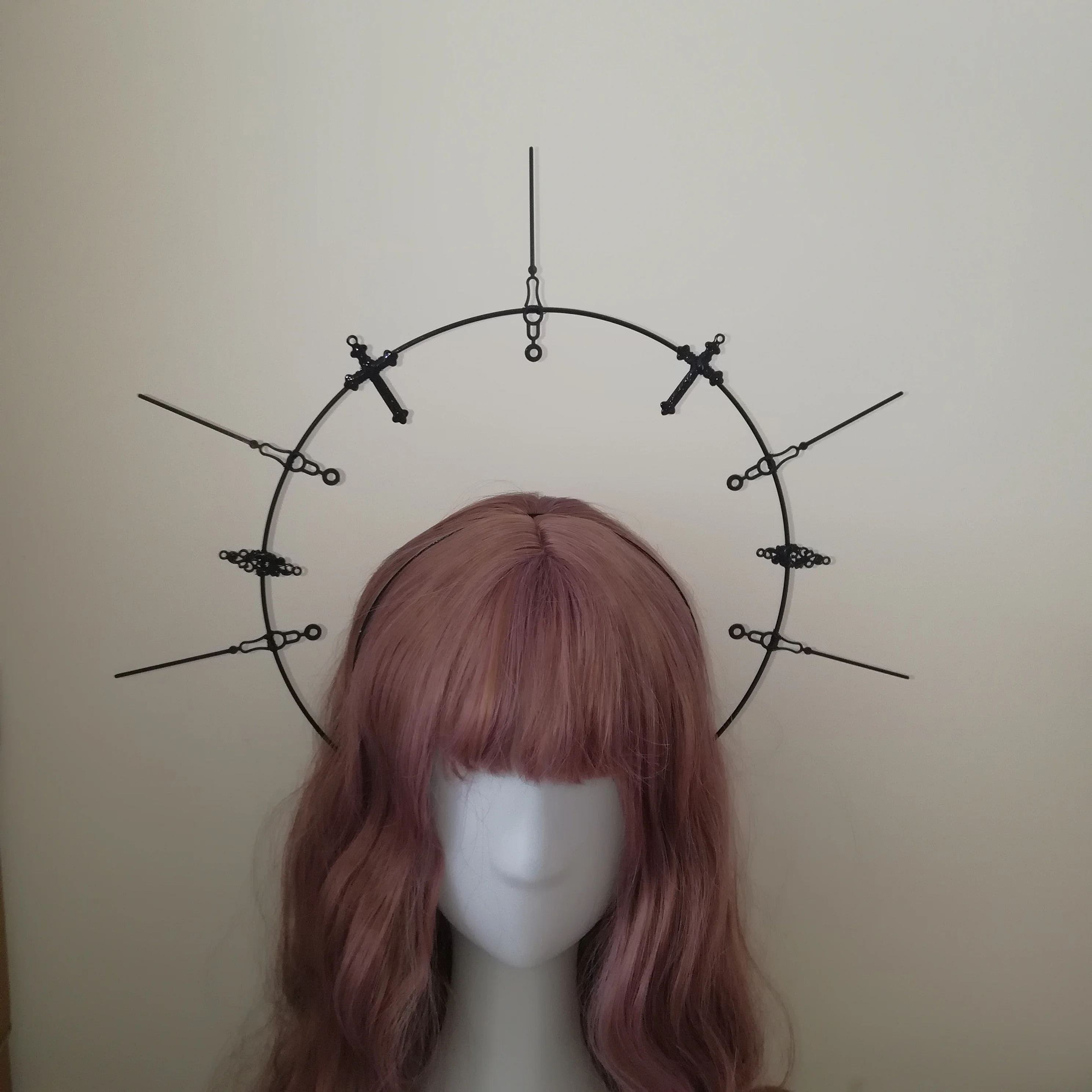 Винтажная готическая корона из девы марии аура ручной работы в стиле сделай сам |