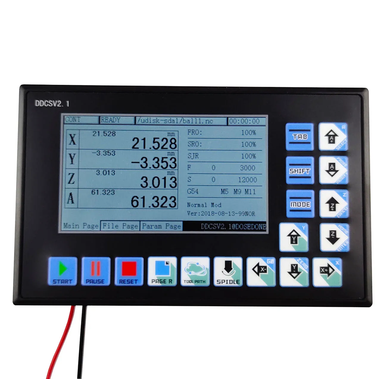DDCSV2.1 CNC Автономный контроллер 4 оси заменить USB MACH 3 500 кГц движения для гравировки