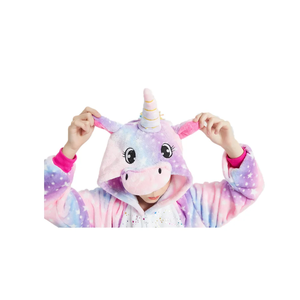 Пижама в виде единорога для девочек пижама кигуруми кошки