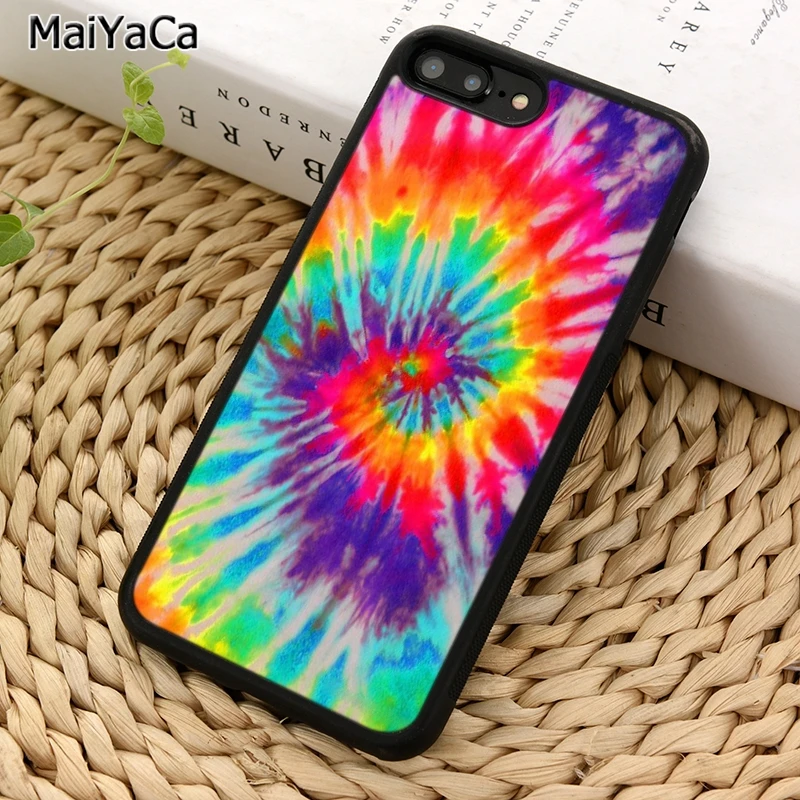 MaiYaCa цветной Радужный чехол для телефона в стиле хиппи Для iPhone X XR XS 11 12 Pro MAX 5 6 7 8 Plus
