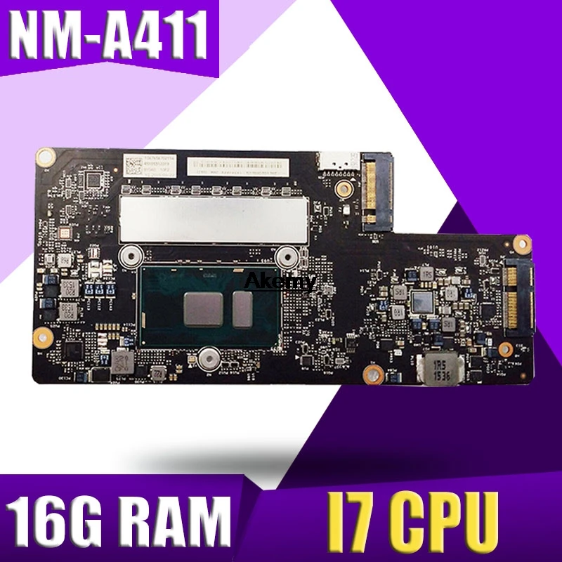 NM-A411 материнская плата для ноутбука Lenovo YOGA 900-13ISK оригинальная 16G-RAM I7-6500U |