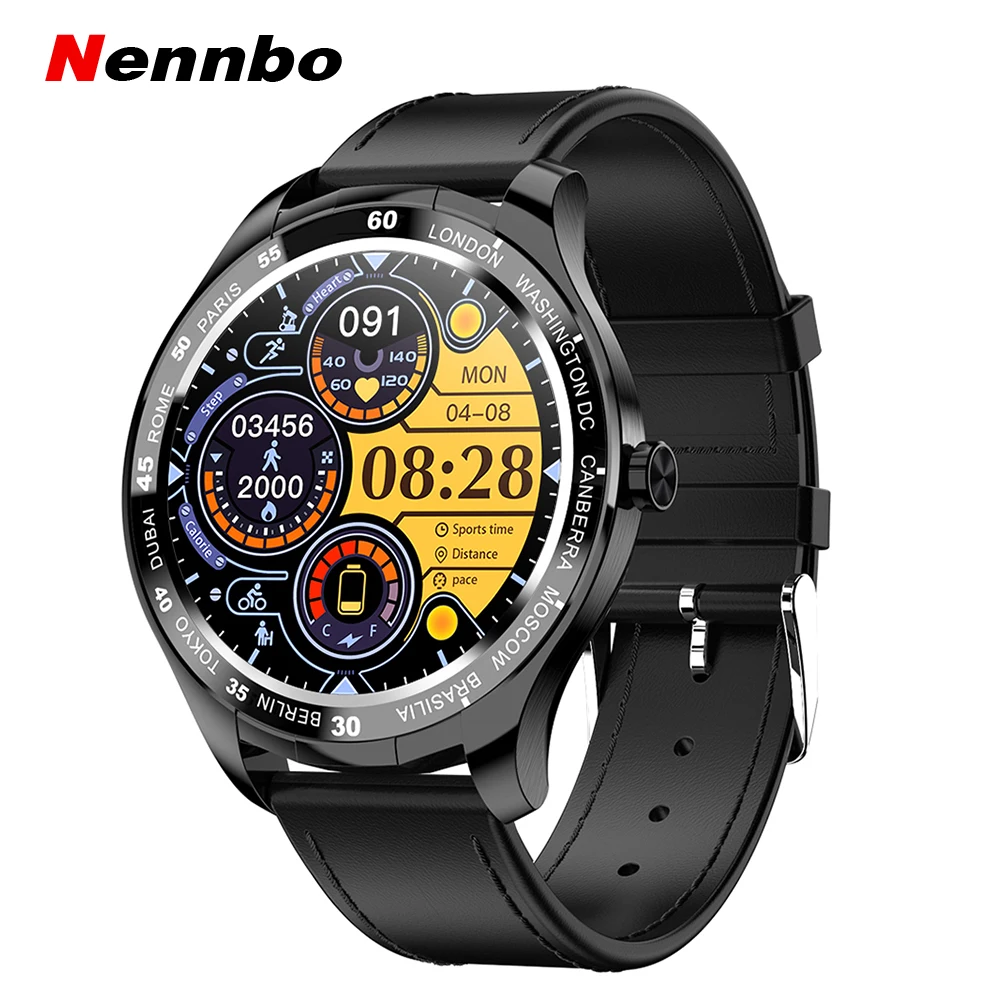 Nennbo новые T50 Смарт часы для мужчин с полным сенсорным экраном спортивные