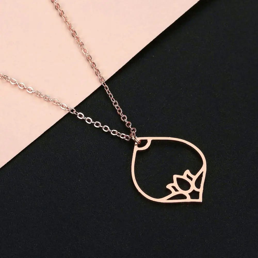 Чандлер из нержавеющей стали водослива лотос ожерелье Яга Карма Будда