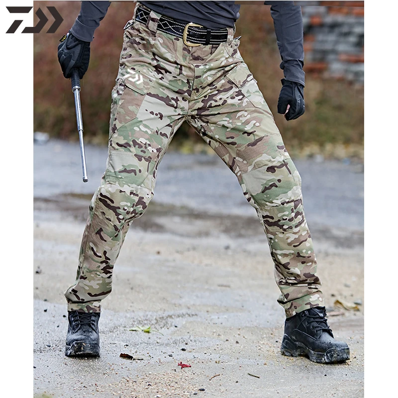 Daiwa Camouflage Breathable Waterproof Fishing Pants for Hiking, Hunting, Camping, and Outdoor Activities - Thin Spring Fishing Gear image 6