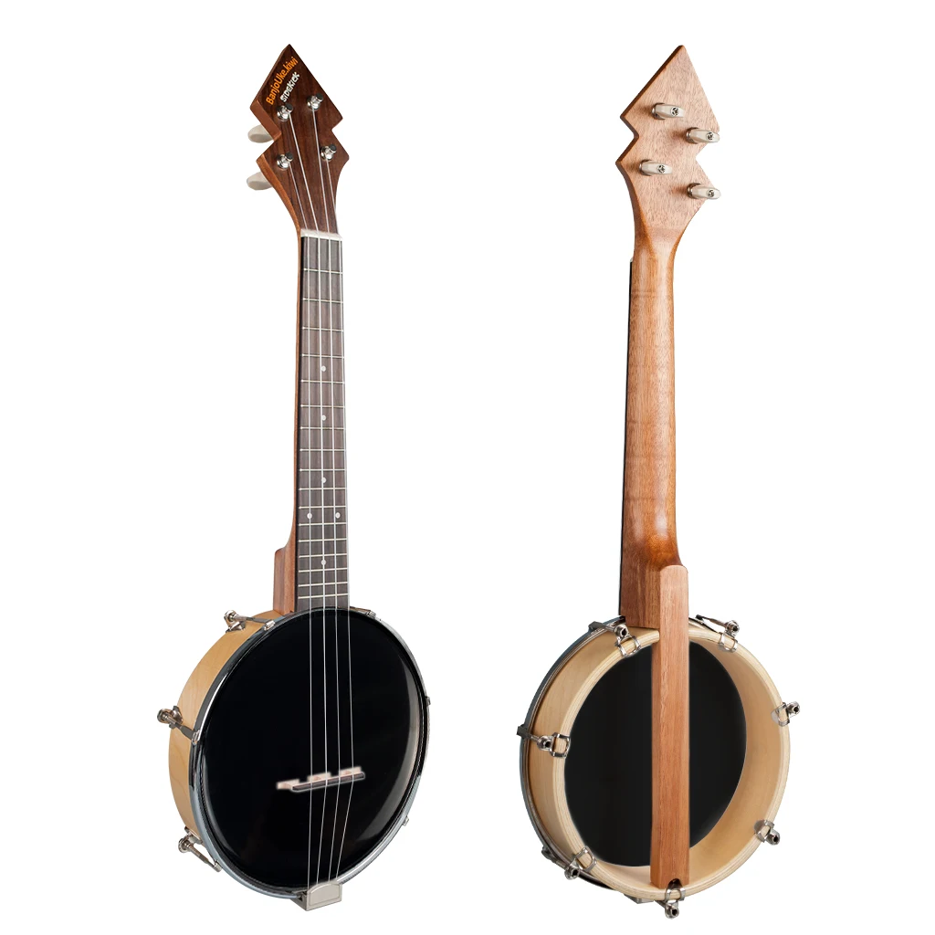 NAOMI BANJOUKE патент дизайн Banjolele тенор Размер банджо укулеле+ сумка для Гига+ тюнер черный цвет