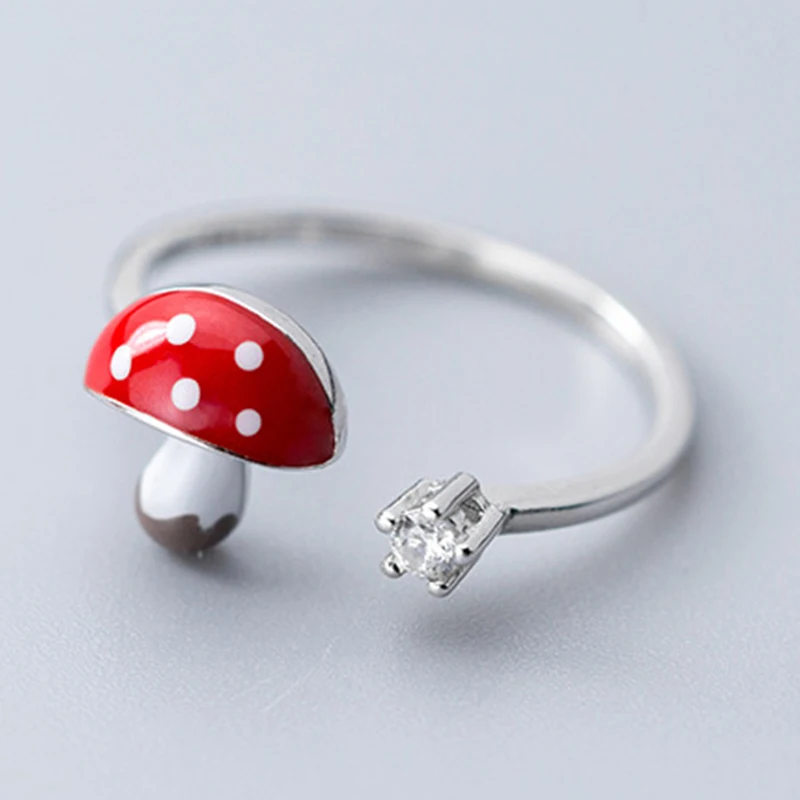 

Кольцо из серебра 925 пробы с эмалью и фианитом, регулируемое