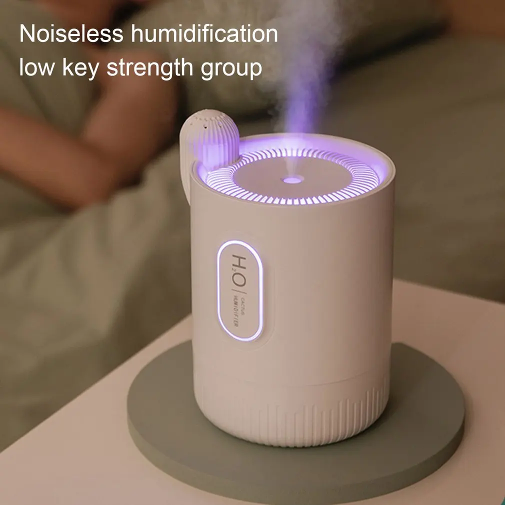 

USB Mini Aroma Diffuser Cactus Household Intelligent Humidifier Induction Alcohol Sterilizer Induction