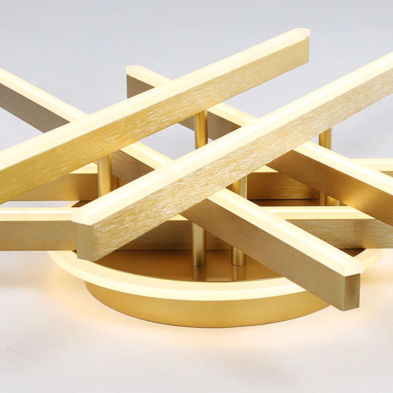 FSS Скандинавская золотая линия Люстра для гостиной столовой современный