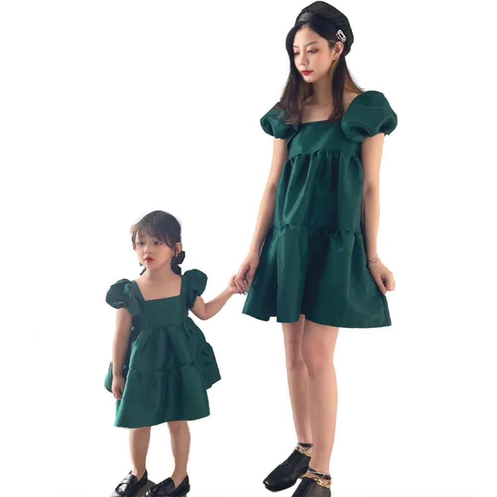 

Mommy and Me Family Matching Mother Daughter Dresses Clothes Mom and Daughter Dress Kids Parent Child Outfits