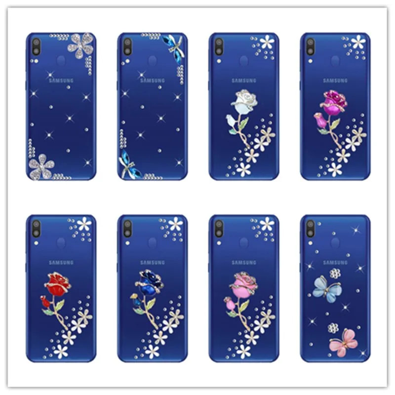 Роскошный сверкающий чехол с кристаллами для samsung Galaxy M40 M30 M20 M10 S10E S10 плюс J8 J7 J3 2018 J6