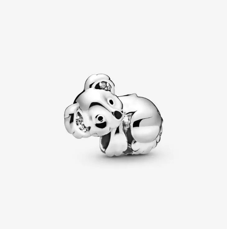 Sloth bead 925 пробы серебряный шарм колокольчики бусины шармфит Пандора браслеты Diy талисманы ювелирные изделия рождественские Висячие Подвески Бусины - Цвет: Sloth bead