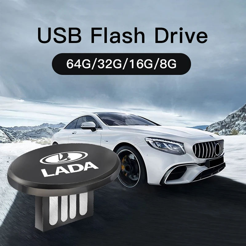 Автомобильный мультимедийный мини U-диск 8 ГБ 16 32 64 USB флэш-накопитель для Lada Vesta Niva