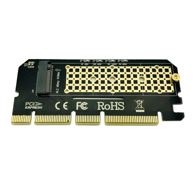 Адаптер PCIE к M2 PCI Express PCI-E 3 0 X4 X8 X16 M.2 NGFF M Соединитель в форме ключа Nvme радиатор SSD