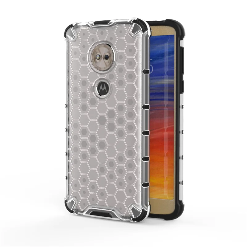 

For Motorola E5 Play GO Case Shockproof Armor Rugged Hybrid TPU + PC Back Cover For MOTO G6 G8 Play G8 Plus Clear Phone Cases