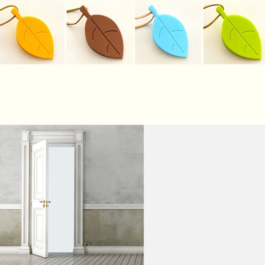 Креативный домашний Ограничитель для двери с листьями защитный Клин детей дома