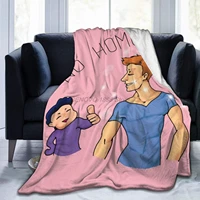 no homo ultra soft micro fleece blanket couch for adults or kids