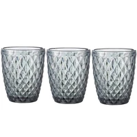 vodka juice whisky drinking cup glasses purple 3pcs lot bar household wedding 240ml 8oz diamond beverage glass cup