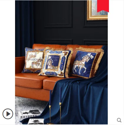 

Pillow cushion European luxury sofa car pillow American luxury bedside back waist pillow nap pillow